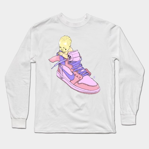 Baby Grave Long Sleeve T-Shirt by xubiz